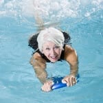healthy swimming exercise in chlorine free pool