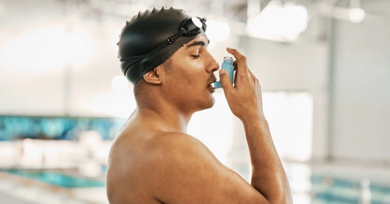 inhaler-swimmer-and-man-by-pool-with-asma-breath-2026-03-25-03-02-37-utc